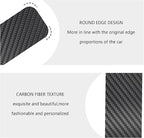 4PCS Car Door Sill Protector with Scraper,Carbon Fiber Car Door Protector Edge Guards for Front Rear Door Sills,Universal Anti-Scratch Car Door Threshold Strips (4D Black)