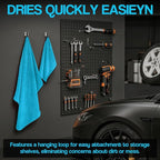 4 Pack Twisted Loop Car Drying Towel, Microfiber Towels for Cars 24"x36", Reusable Shammy Quick Dry Cloth for Auto, Boat, Kitchen, Windows & Bathroom（Blue）