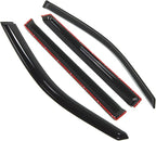 Outside Mount Window Vent Visors Rain Guards Compatible with Honda Pilot 2003-2008 | Side Window Wind Deflectors Rain Shields | Smoke Tinted, 4 Pcs Set, DGWV-241