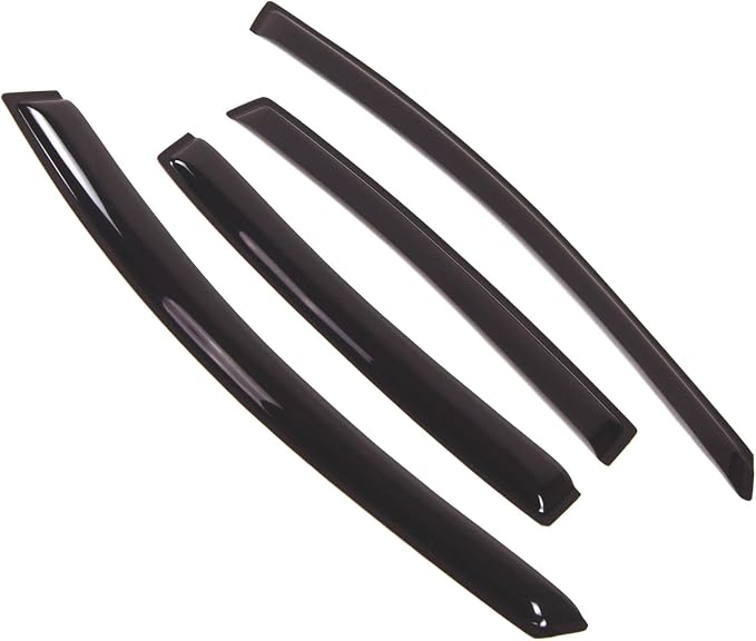 WD2-370 Dark Smoke 4 Pcs Set Window Visor (Outside Mount) Deflector Rain Guard Compatible with 2008-2009 Pontiac G8