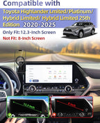 PZK Car Phone Holder for 2020-2026 Toyota Highlander 12.3-inch Screen Only | Magnetic Car Phone Mount with Magsafe for Highlander Lmited/Platinum Accessories 360° Rotation Hands-Free(Not Fit 8-Inch)