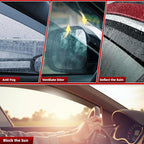 in Channel Rain Guards Fit for Nissan Altima 2019 2020 2021 2022 2023 2024 2025 2026, Durable Window Visors Wind Deflectors, Smoke Vent Shase Shields-4PCS