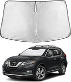 Windshield Sunshade Compatible for Nissan Rogue (NOT for Rogue Sport) 2014-2018 2019 2020, Sun Visor for Front Window Sun Shade Cover, UV Heat Blocker & Protector, Car Accessories