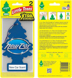 Car Air Freshener | Xtra Strength Provides Long-Lasting Scent for Auto or Home | Extra Boost of Fragrance | New Car Scent, 24 Air Fresheners