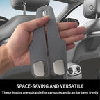 Car Seat Headrest Hooks for Purses and Bags, 4 Pack Bag Purse Holder for Car with Double Metal Hooks, Car Purse Hanger, Headrest Back Seat Handbags Hook Cute Hanging Accessories, Grey