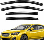 Extra Durable Window Deflectors Tape-On Window Visors Rain Guards Fit for Subaru Impreza 2017-2023 Hatchback, Sun Visors, Wind Vent for Shades, Exterior Car Accessories - 4pcs. AG0550