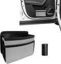 Car Trash Can, Foldable Multi-Pocket Design Auto Hanging Storage Container with Garbage Bags, Multifunctional Mini Oxford Storage Bag Garbage Holder for Cars SUVs Trucks (Gray)