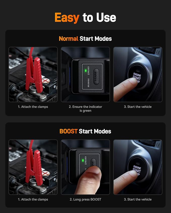 MV16A 3000A Jump Starter with Air Compressor, 59.2Wh&160PSI Portable Car Battery Jump Starter with 65W Fast Charging, 12V Battery Pack (8L Gas 6L Diesel) with Boost, Light and Jumper Cables