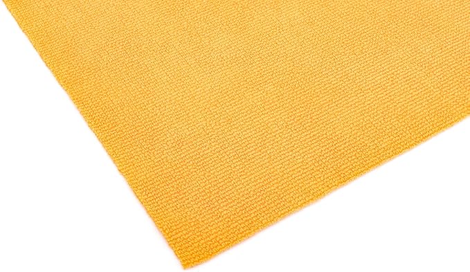 The Edgeless Pearl - Professional Microfiber Detailing Towel for Ceramic Coating Leveling and Sealant Removal, Scratch-Free with No Tags, 320gsm, 16in x 16in, Orange - 12-Pack