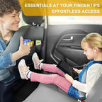Car Seat Back Protector for Kids - Backrest Protector Prevents Damage from Kicking, Universal Fit Seat Protector with Anti-Slip Design, Shields Against Scratches & Footprints
