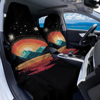 2 Pack Car Towel Seat Covers with Storage Bag, Multifunctional Towel for Gym Outdoor Sport, Picnic, Beach, Pet Dog Travel,Non-Slip Washable Car Seat Protector (Mountain Galaxy)