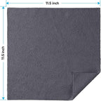 Grey Microfiber Cleaning Cloths, 20 Pack Cleaning Rags - Lint Free & Scratch-Free Microfiber Towels for Cars, House & Kitchen, Absorbent Cleaning Towels, 11.5 x 11.5 Inch