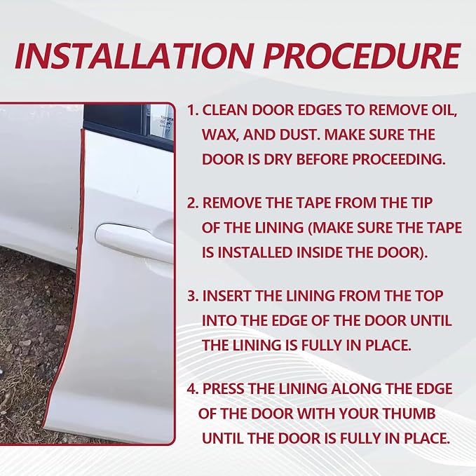 16FT (5M) Car Door Edge Protector, Universal U Shape Trim Molding Rubber Seal Protector with Fits Most Cars (Red)
