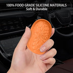 ME.FAN Car Coasters for Cup Holders [4 Pack] - 2.75In Silicone Auto Mug Mats - Universal Non-Slip Recessed Car Interior AccessoriesOrange