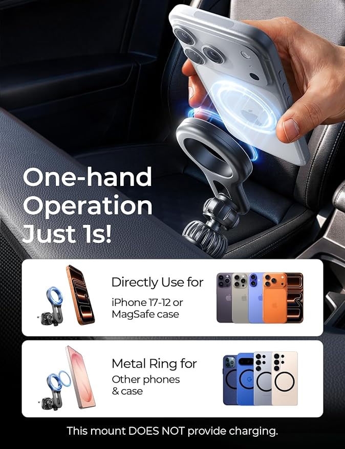 for MagSafe Car Mount, Magnetic Phone Holder for Car Vent Phone Mount, Air Vent Hands Free Phone Mount, Super Magnetic Phone Mount, Gifts Car Phone Holder Magnetic for iPhone 17 Pro Max 16 15