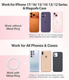 for MagSafe Car Mount [Upgraded Strongest Magnet Power] Magnetic Phone Holder for Car Vent 360 Adjustable Magnetic Car Phone Holder Mount for iPhone 15 14 13 12 Pro Max Plus Mini, Pink