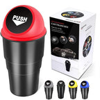Cup Holder Trash Can, Leakproof Car Trash Can with Lid, Trash Bin for Car Accessories, Mini Garbage Bin Organizer for Automotive Office Home Kitchen, Applicable to Women and Men
