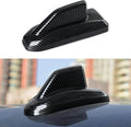 ABS Carbon Fiber Interior Shark Fin Shape Roof Antenna Cover Trim for 2019-2025 Chevy Silverado | for 2019-2021 GMC Sierra 1500 2500 3500 HD Accessories