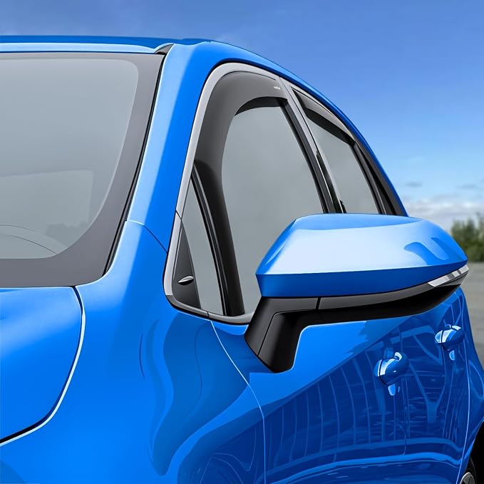 Goodyear Shatterproof in-Channel Window Deflectors for Toyota Corolla 2020-2026 Hatchback, Rain Guards, Window Visors for Cars, Vent Deflector, Car Accessories, 4 pcs - GY008448