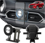 Magnetic Car Cell Phone Holder for Mazda CX-5 2017-2025 Accessories, CX5 Phone Mount for 4-7 Inch Phones, Mobile Stand with 2 Options iPhone Mag Safe & Clip-in