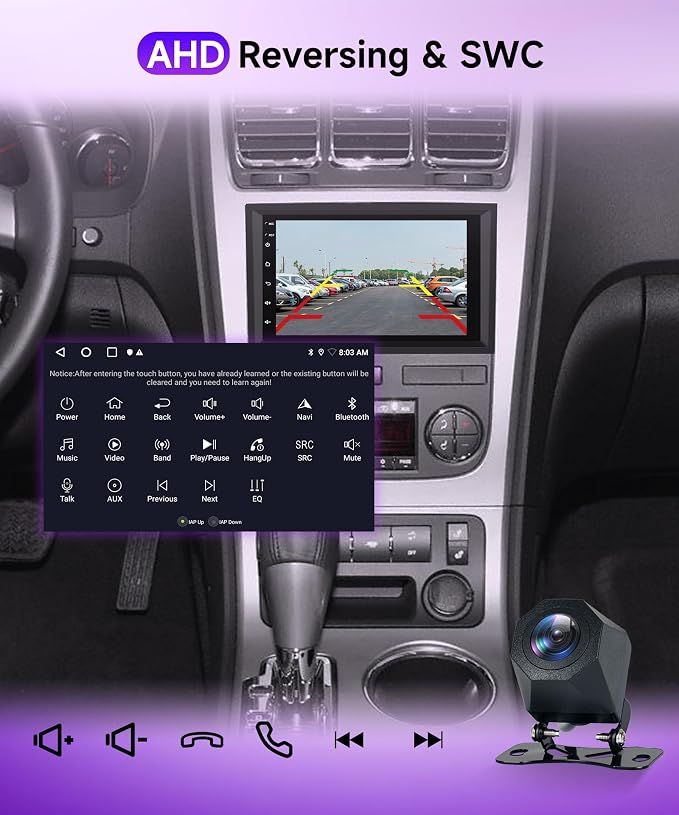 4G+64G Android 15 Car Radio for Chevrolet Chevy Silverado GMC Sierra Yukon 2007-2013, Car Stereo Wireless CarPlay Android Auto, GPS 5G-WiFi, Bluetooth 5.0, EQ, Backup Camera