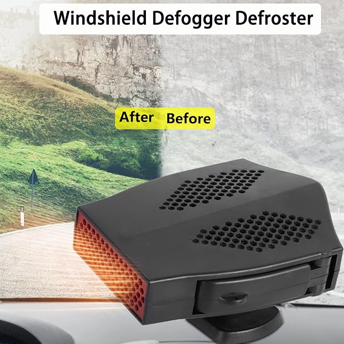 12V Car Heater, Powerful 180W Heater for Cars, Efficient Window Defroster and Car Defroster, Ideal for 12V Vehicle