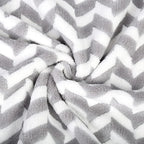 Microfiber Bath Towels, Bath Towel 2 Pack(30" x 60"), Oversized, Soft, Super Absorbent and Fast Drying, Multipurpose Use for Sports, Fitness, Yoga, Chevron Grey
