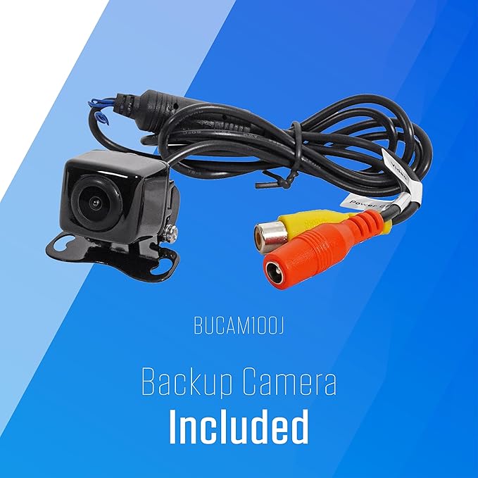 J1CA8FL-BUC 8" Wireless Apple CarPlay Android Auto with Camera | Backup camera included, fits single or double DIN, wired or wireless Certified Apple CarPlay, Android Auto, Bluetooth, USB