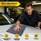 Microfiber Cleaning Cloths (12-Pack) — Scratch-Free Car Towels