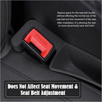 Car Seat Gap Filler Organizer, Auto Side Seat Gap Storage Box for Your Cars, Trucks 2 Pack, Universal Car Accessories Gap Filler Organizer to Fill the Gap Space Between the Console and Seats, Black