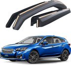 Goodyear Shatterproof in-Channel Window Deflectors for Subaru Impreza 2017-2023 Hatchback, Rain Guards, Window Visors for Cars, Vent Deflector, Car Accessories, 4 pcs - GY007859