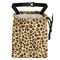Yellow Leopard Pattern Car Trash Bag - Waterproof Car Trash Bag Hanging Leakproof Car Garbage Bag - Washable Reusable Trash Bag For Car Interior Hanging Organizer Storage Vehicle Travelling Camping