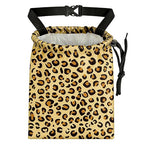 Yellow Leopard Pattern Car Trash Bag - Waterproof Car Trash Bag Hanging Leakproof Car Garbage Bag - Washable Reusable Trash Bag For Car Interior Hanging Organizer Storage Vehicle Travelling Camping