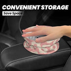 Vintage Groovy Flowers Car Trash Can Small Portable Car Garbage Bag for Back Front Seat RV's Camping Accessories
