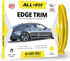 Car Door Edge Protector – Universal DIY Edge Trim to Prevent Scratches & Dings – Flexible Adhesive Molding Trim for Cars, Trucks & SUVs (10 Ft - Yellow)