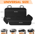 Backseat Cover for Dogs, Waterproof and Non-Slip Pet Bench Seat Covers, Car Seat Protector for Back Seat, Universal Size Rear Car Seat Cover Fits Cars, Trucks and SUVs, L-Carbon Black