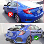Window Visors Rain Guards for Honda Civic Hatchback 2016-2021,Side Vent Sun Shade Visor Wind Deflectors for 16-21 Civic Hatchback,Car Accessories 4-Pieces Set