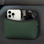 Universal Car Pocket Organizer - PU Leather Pouch for Seat, Door, Window, Console - Holder for Cards, Trash, Cell Phone, Sunglasses
