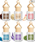 Car Air Freshener for Women, 6 Pack Air Freshener Diffuser, Mothers Day Gift for Mom, Hanging Essential Oil Air Freshener Diffuser Odor Eliminator, Cute Car Interior Decor Car Scents Accessories