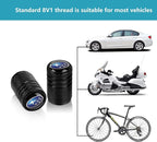 4pcs Tire Valve Stem Caps, Compatible with Subaru Series Stem Cap Universal Car Air Cover Car Accessories for Cars, SUV, Truck, Motorcycles Black