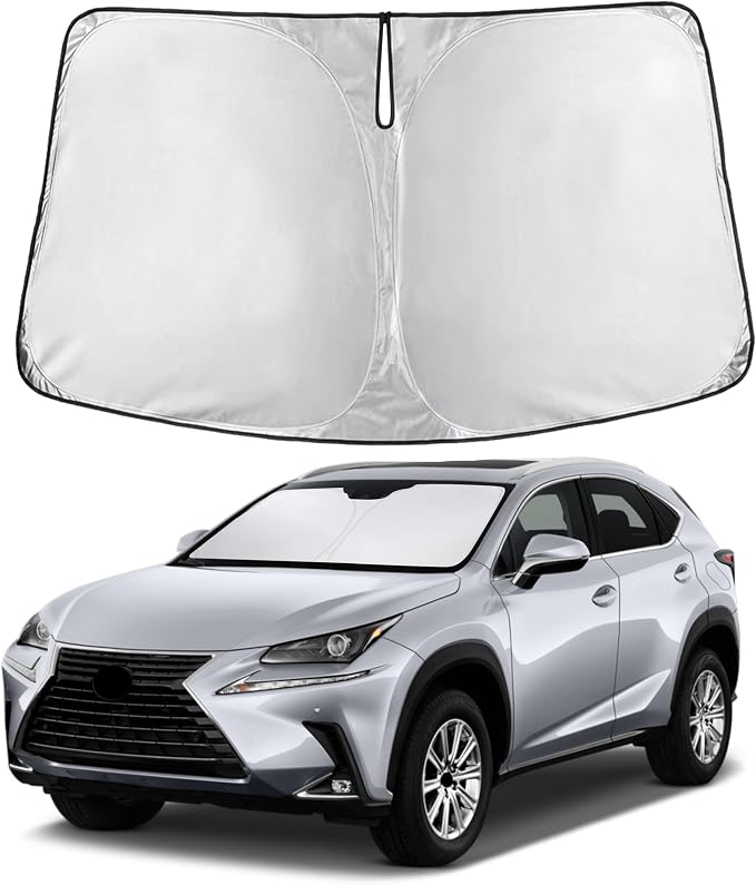 Windshield Sunshade Compatible for Lexus NX 2015-2019 2020 2021, Sun Visor for Front Windshield & Window Sun Shade Cover, UV Heat Blocker & Protector, Car Accessories