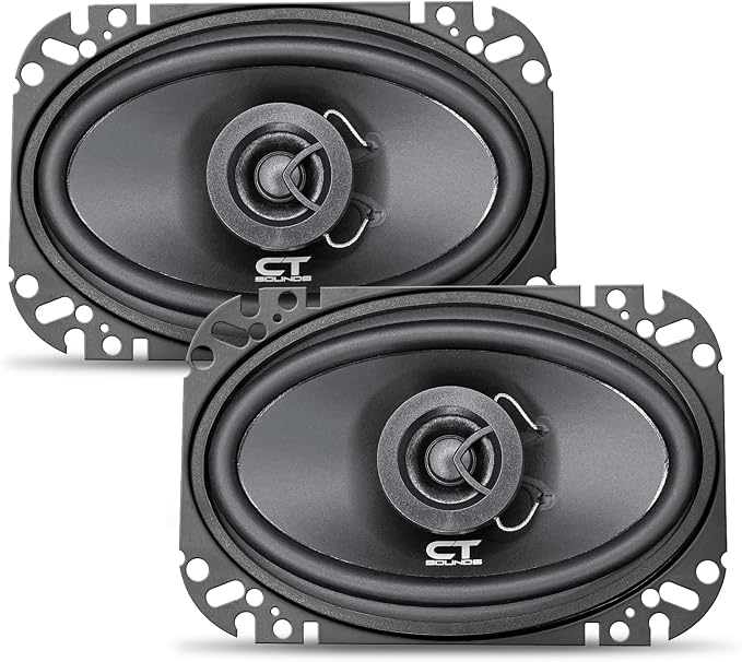 CT Sounds BIO-4X6-COX 4x6 Inch Coaxial Car Speakers, 160 Watts Max, Pair