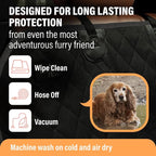 Pink XL Dog Car Hammock Back Seat Cover, Waterproof Backseat Cover Protector for Truck Bench Rear of Sedans or SUVs, Essential Pet Supplies Vacuum or Wipe Clean, Machine Washable