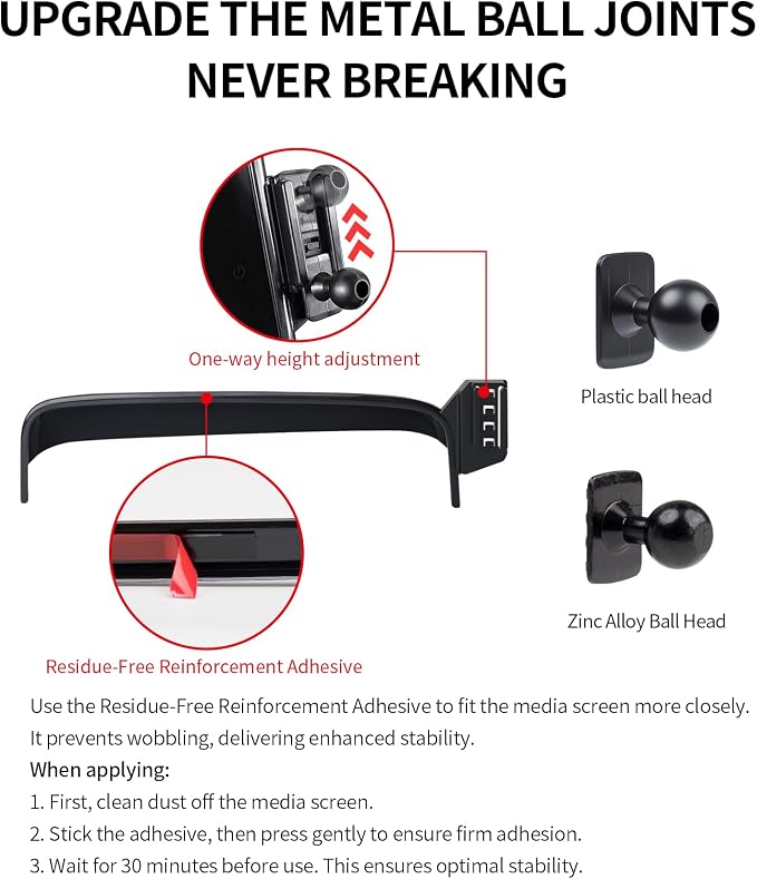 Car Phone Holder for Mercedes-Benz E-Class 2024-2026,12.3" Screen Mount | Magsafe Accessories Magnetic Cell Phone Mount Clip Compatible with iPhone, 3D fit Stable Dashboard Navigation Bracket Stand