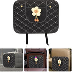 Car Backseat Kick Mat Protector for Anti-kick Seat Back Cover Pad Black Pu Leather Seat Protector Safety
