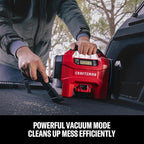 3-in-1 Cordless Portable Tire Inflator 160 PSI Air Compressor, 4.0Ah Battery & 12V Charger, Car Vacuum, Dust Blower & LED Light for Car, Bike, Ball, Inflatable Mat & SUP