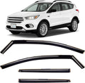in-Channel Incredibly Durable Rain Guards for Ford Escape 2013-2019, Original Window Deflectors, Vent Window Visors, Vent Deflector, 4 pcs. - 613534