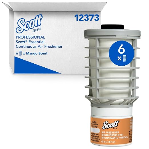 Scott® Essential Continuous Air Freshener (12373), Mango Scent (6 Refills/Case)