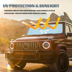 Cute Bow Car Window Sun Shield Blue Aesthetic Cute Coquette Front Window Sun Shade Blocks UV Rays Sun Visor Protector for Car Sedan Truck SUV Accessories 59" L x 31.5" W