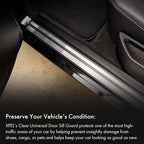 Clear Universal Door Sill Guard - 60" x 2.75" - Ultimate Protection for Car or Truck Door Sills against High Traffic and Damage, Easy to Install Interior Protection Film Kit